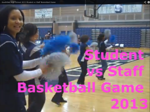 Southfield High School 2013 Student vs Staff Basketball Game .