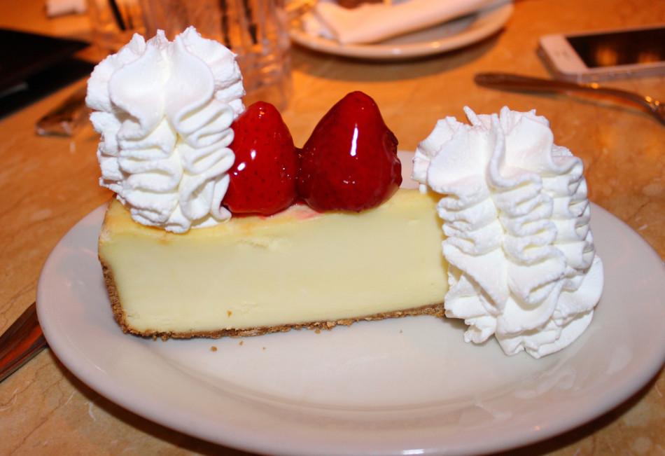 Berry good: The Fresh Strawberry cheesecake has been a best-seller for more than 30 years for the Cheesecake Factory chain, according to their menu.