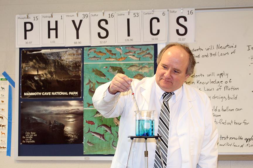 Science teacher Craig Bonnington is in his element when he teaches Physics. His element is gold.