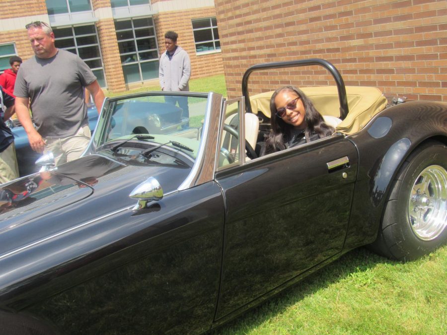 Student Tries Out Classic Car